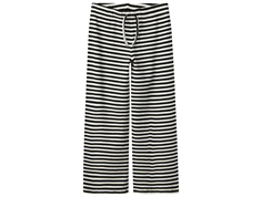 Name It black/bright white stribede straight bukser